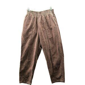 Camiel Fortgens Corduroy Grandma Pants Womens S Brown Green Striped Pull On